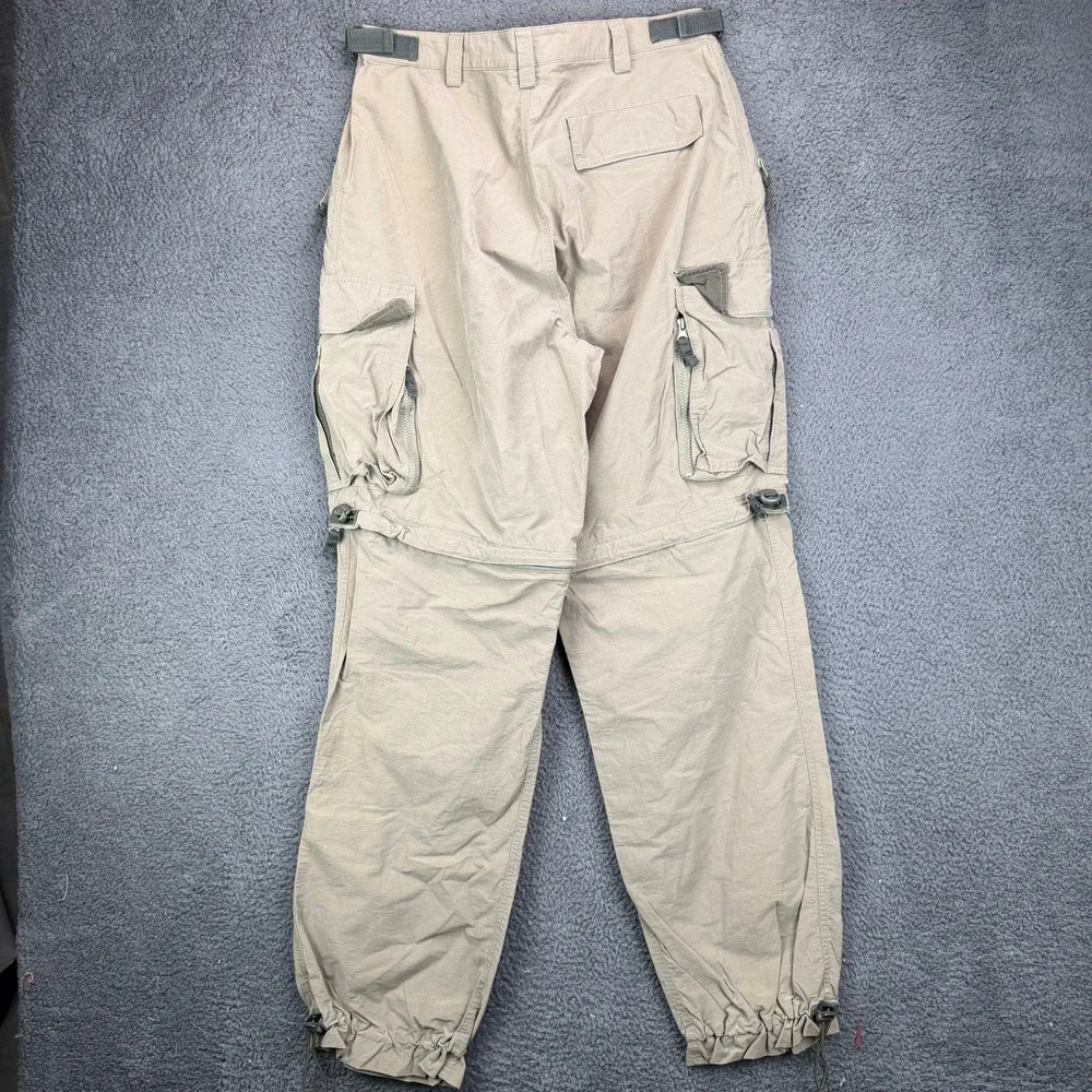 North Crest Mens 32L Convertible Cargo Pants Khaki Tan‎ Tactical Hiking Utility